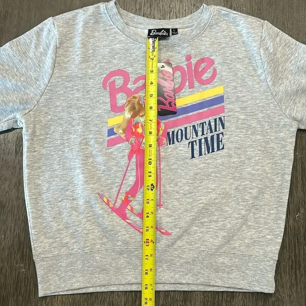 Barbie Sweatshirt Junior Girl Size L NWT